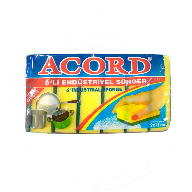 Acord индустриальные губка 6 шт (48 шт) Acord индустриальные губка 6 шт (48 шт)