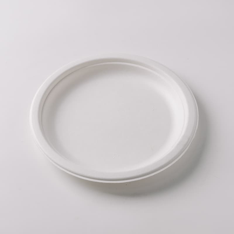 Тарелка одноразовая сахар тростник 180мм 7"Plate Bagasse Тарелка одноразовая сахар тростник 180мм 7"Plate Bagasse